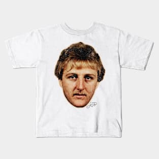 Larry Bird Big Face Kids T-Shirt